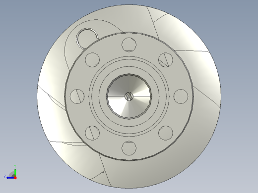 机轴3D模型右视缩略图