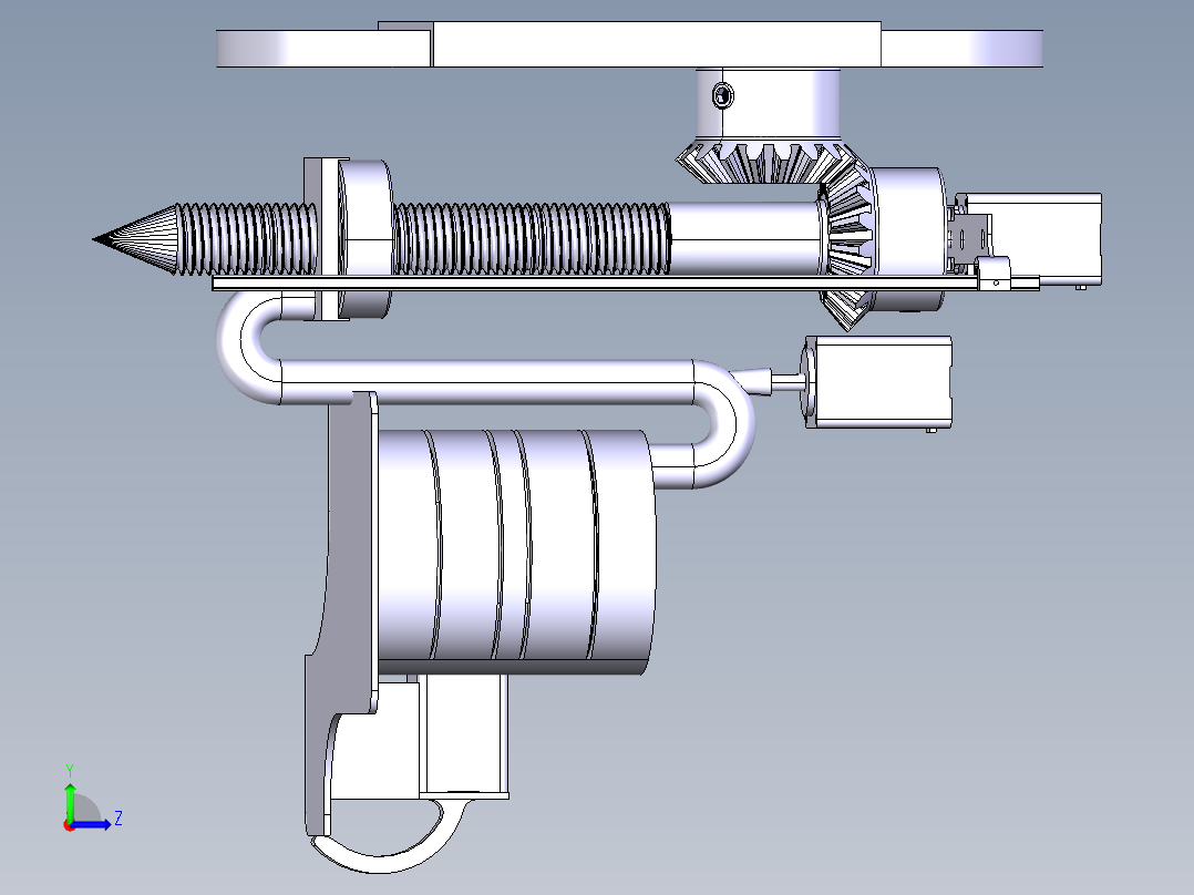 NASA月球取样装置结构3D图纸 CATIA设计 附STP左视图