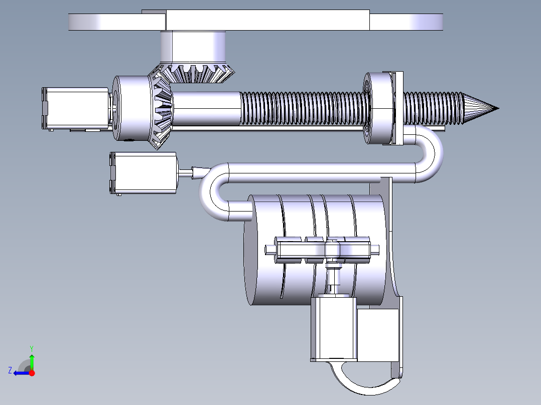 NASA月球取样装置结构3D图纸 CATIA设计 附STP右视图