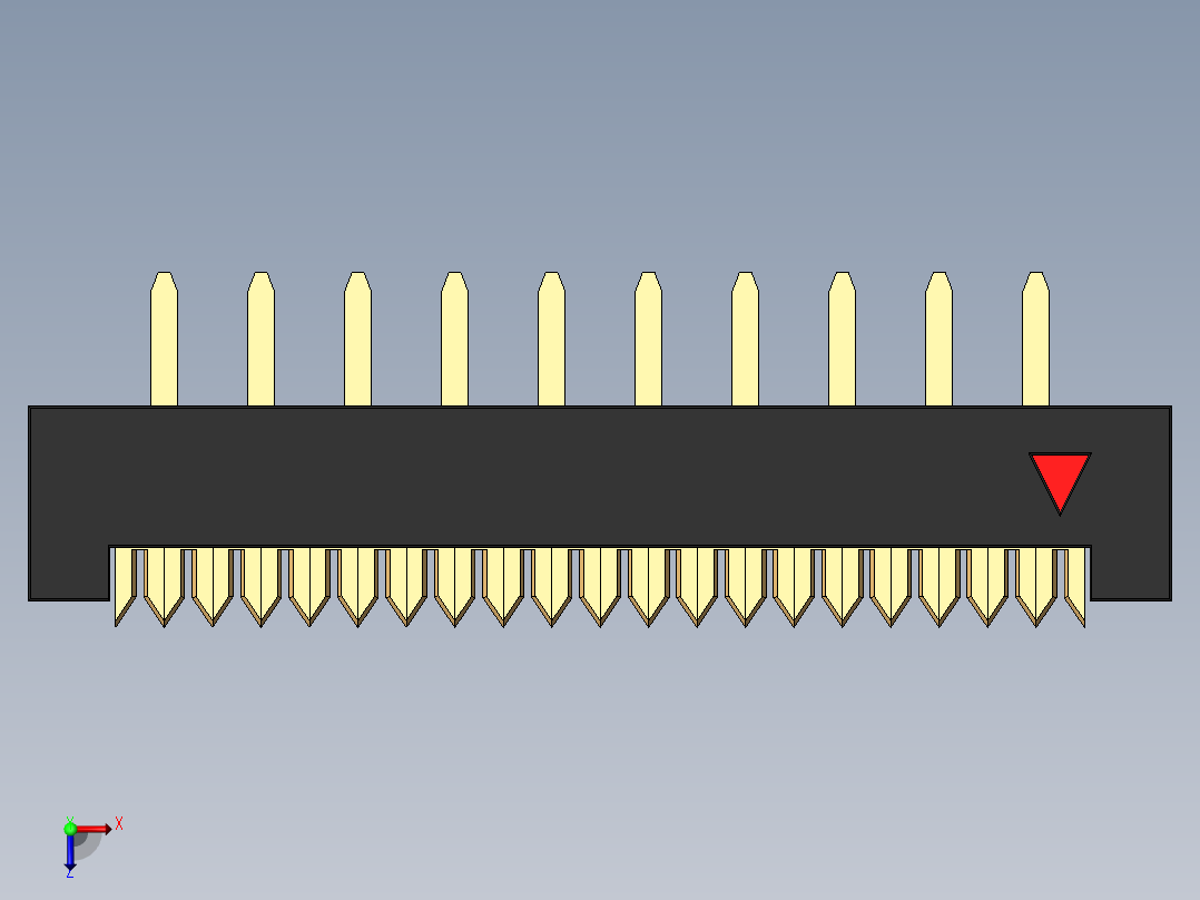 FDC-20 ( DS1018-2.54-20S )俯视图