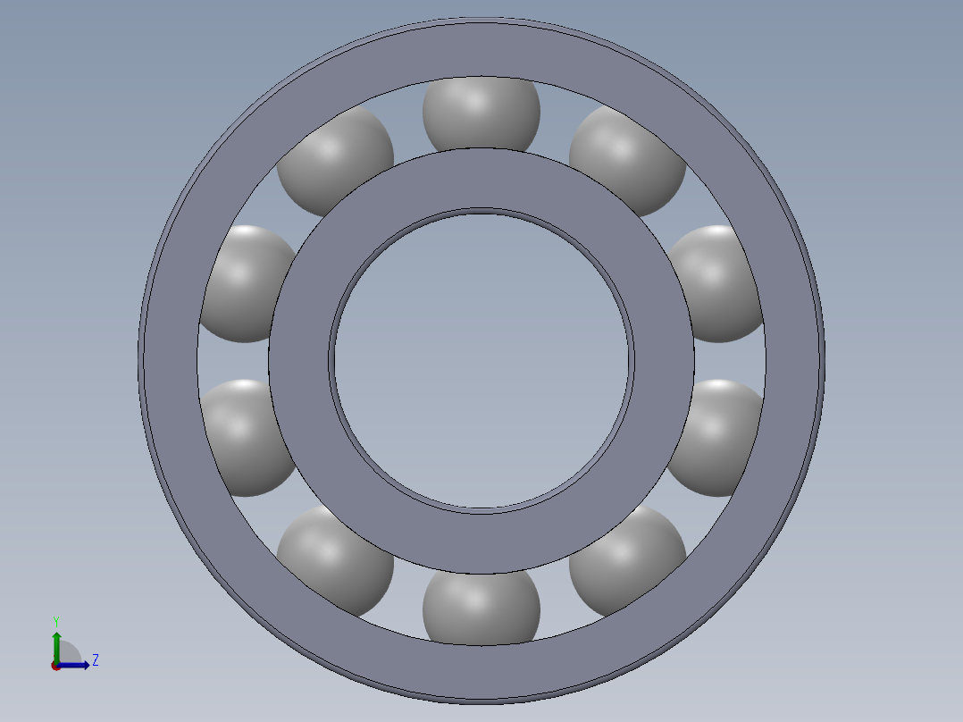 滚珠轴承-SKF BALL BEARING 6202 15x35x11左视图