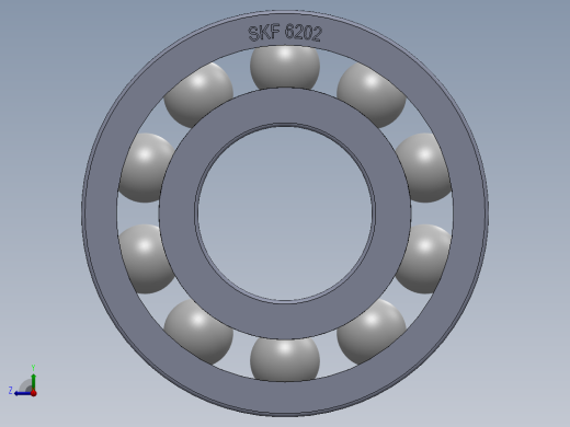 滚珠轴承-SKF BALL BEARING 6202 15x35x11右视缩略图