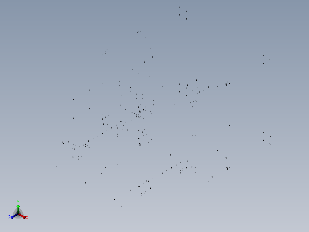 A0209-Chassis除尘设备治具正等轴测图