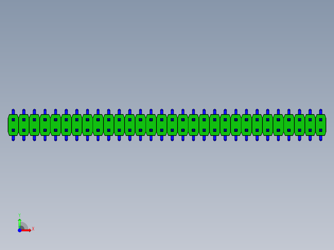 引脚接头双直SMD，间距2毫米，高度6.6毫米。它是一种用于带有电子设备的印刷电路板上的元件前视图