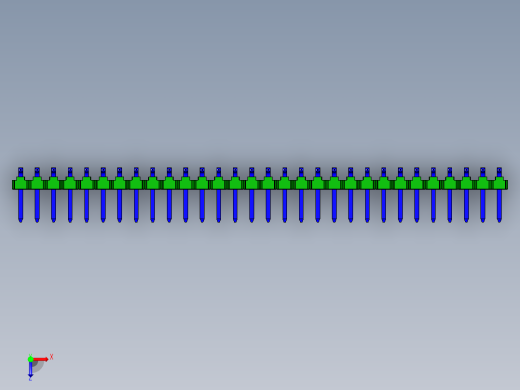 引脚接头双直SMD，间距2毫米，高度6.6毫米。它是一种用于带有电子设备的印刷电路板上的元件俯视缩略图