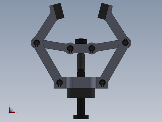 连杆式夹爪前视缩略图
