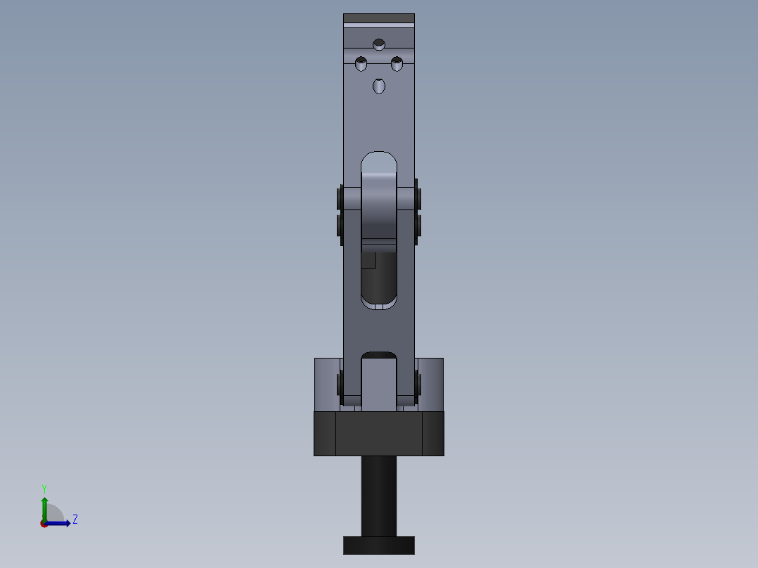 连杆式夹爪左视图