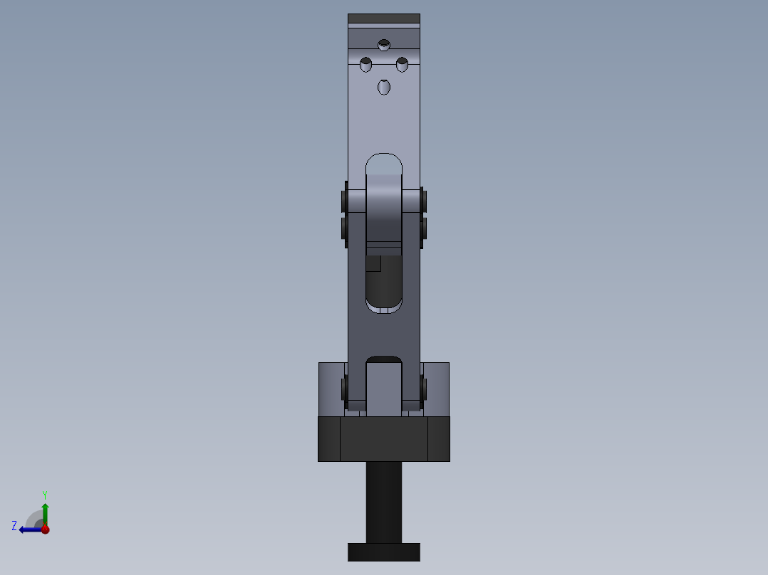 连杆式夹爪右视图