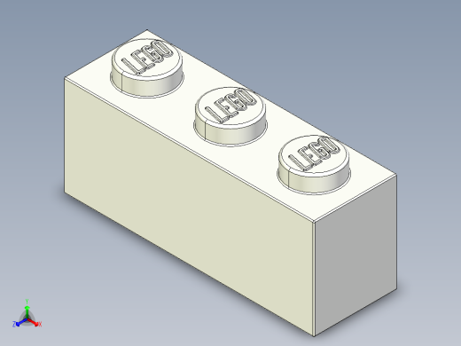 乐高套装 4421基本积木-362201 White Brick 1 x 3.STEP正等轴测缩略图