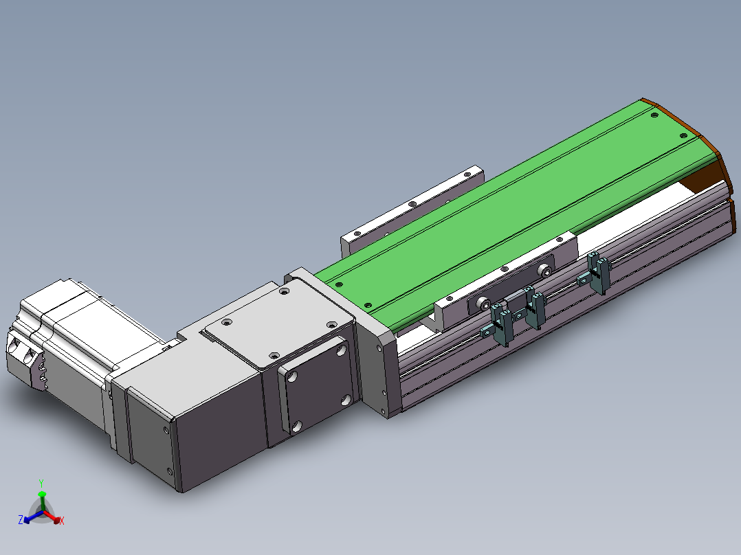 MTB同步带半封闭MTB10-R-60主视图
