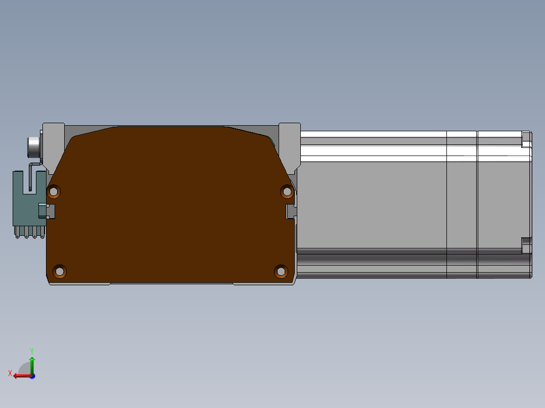 MTB同步带半封闭MTB10-R-60后视图