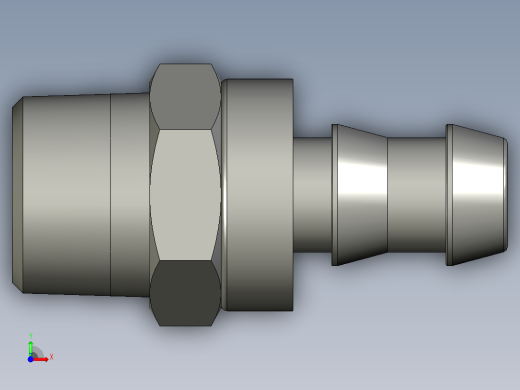 软管与硬管连接用工业通用接头0134_60_17前视缩略图
