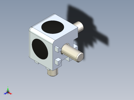 型材-BR 3D 20X20 CUBIC CONNECTOR 3842549680正等轴测缩略图