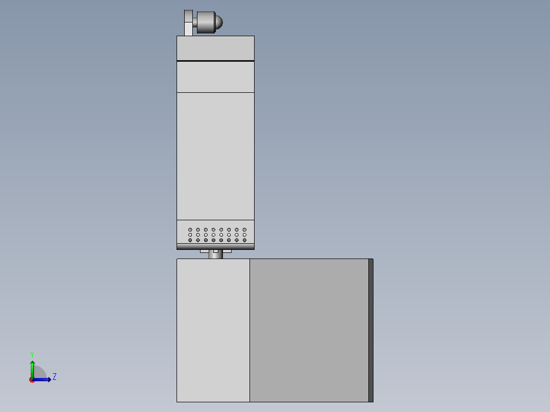 小区精细化管理用检测装置左视图