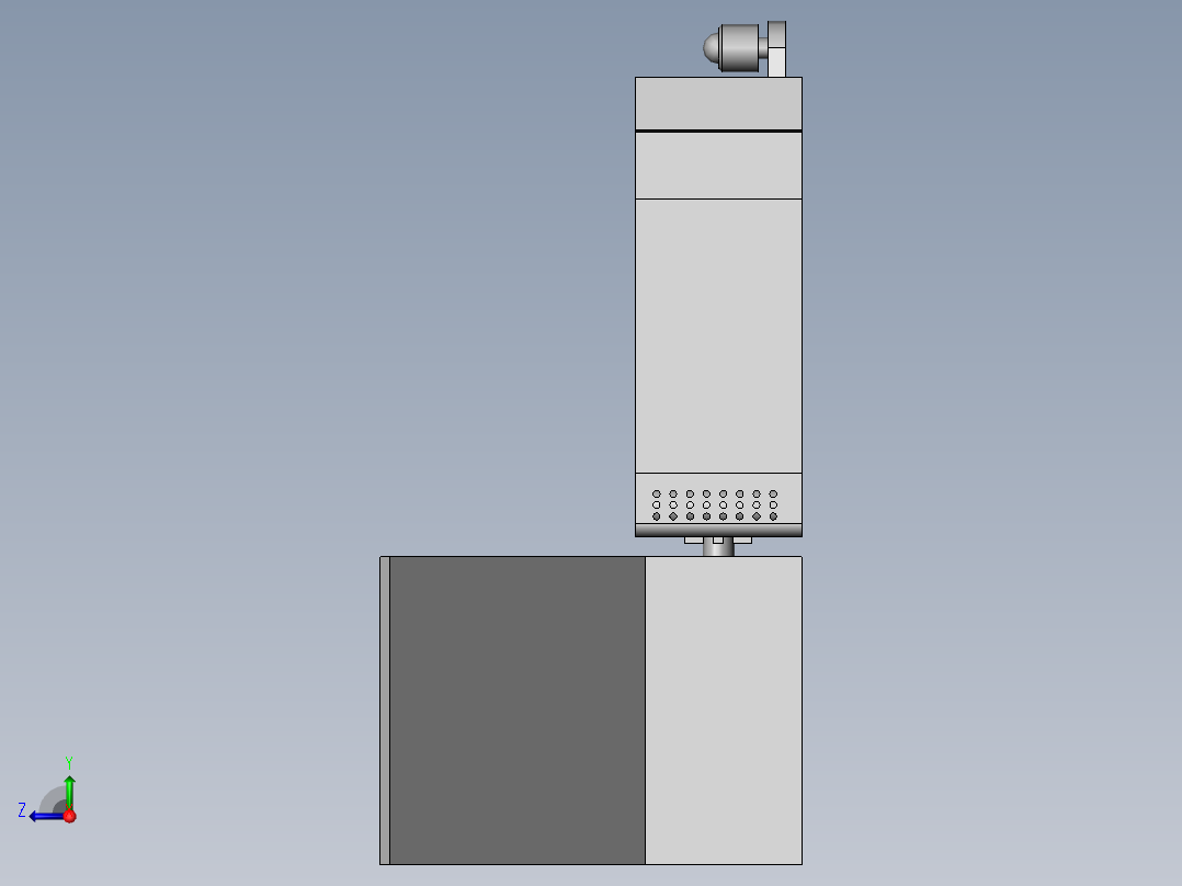 小区精细化管理用检测装置右视图