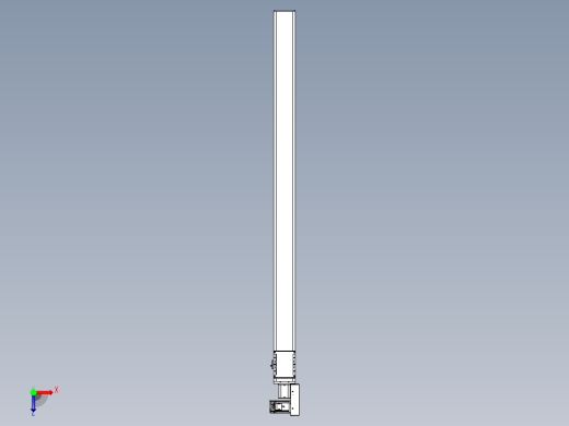 同步带全封闭直线模组TPA-HCB-105D-90-L1550-MR-Y-P20-N3俯视缩略图