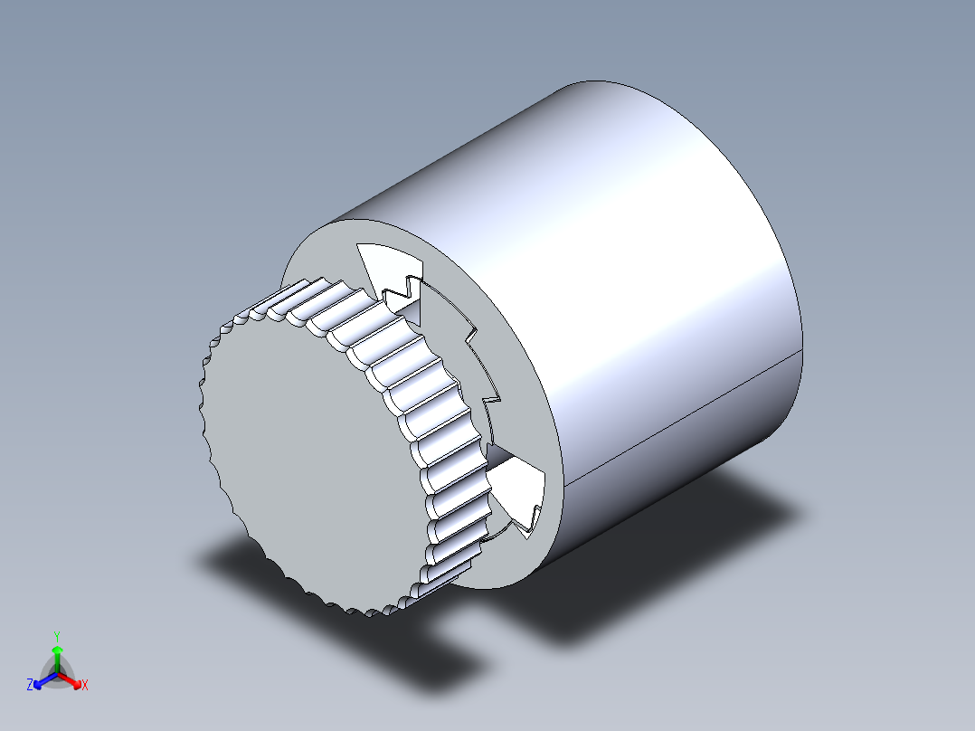 锁紧装置正等轴测图