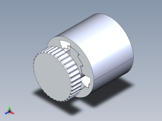 锁紧装置正等轴测缩略图