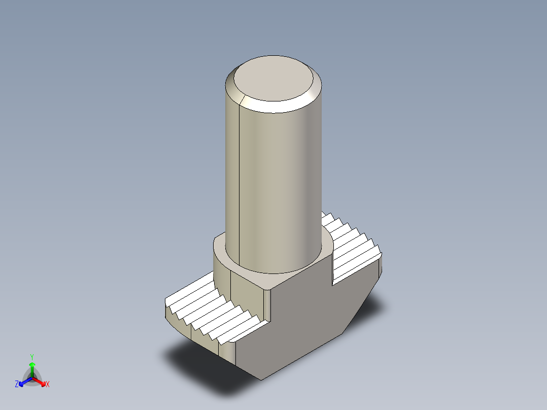 型材-BR M8X20 TBOLT KJN528715正等轴测图