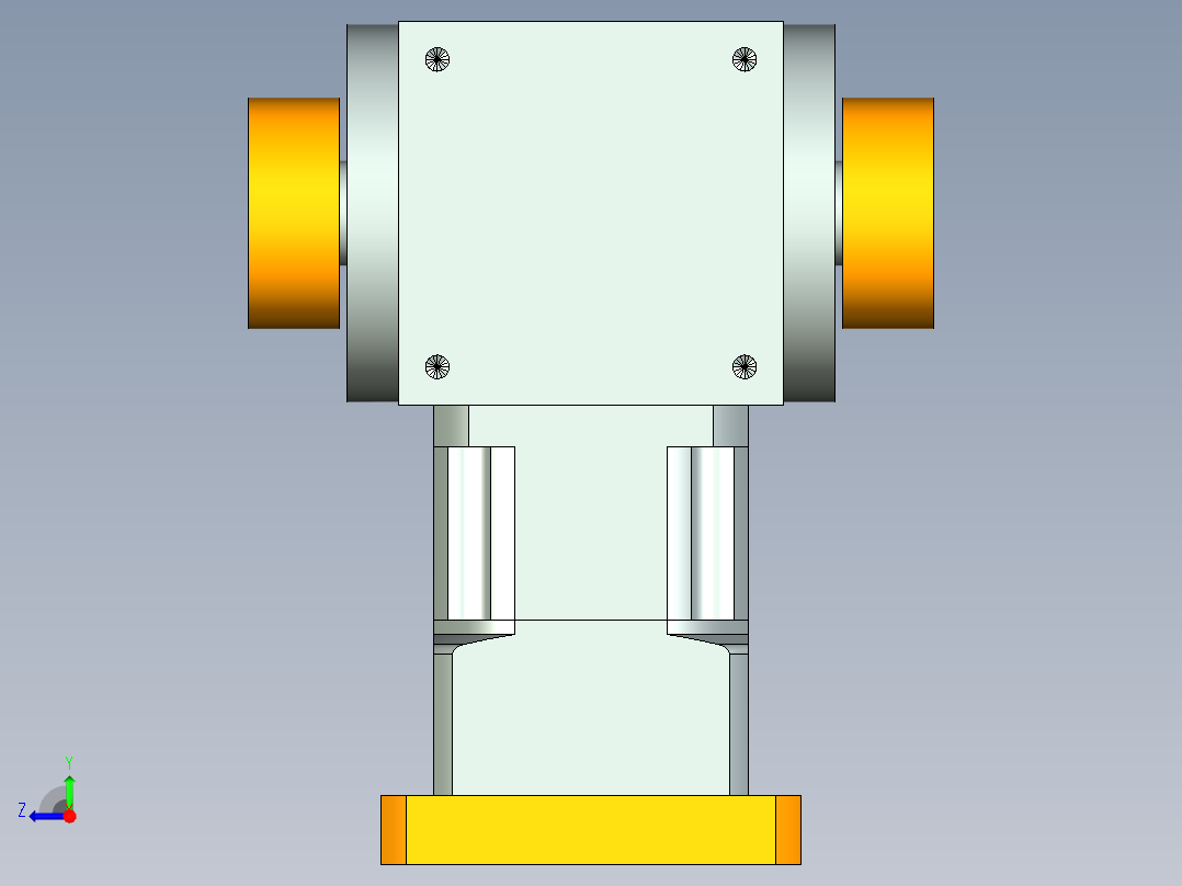 换向器22PW110双边锁紧 PLX90-L1 24-110-145-M8.stp右视图