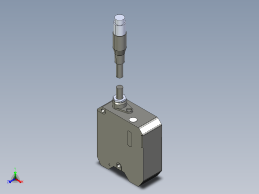 基恩士LK-H008(W)_kc图纸模型正等轴测缩略图