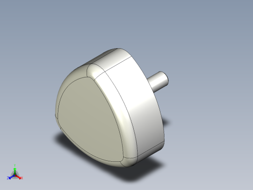 三瓣型把手1078-3D多系列多零件图纸模型