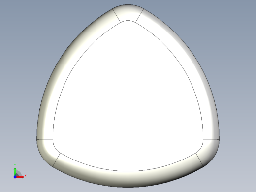 三瓣型把手1078-3D多系列多零件图纸模型前视缩略图