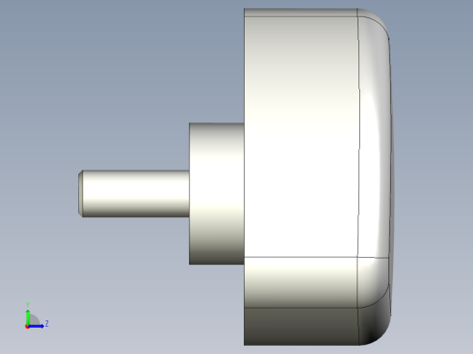 三瓣型把手1078-3D多系列多零件图纸模型左视缩略图
