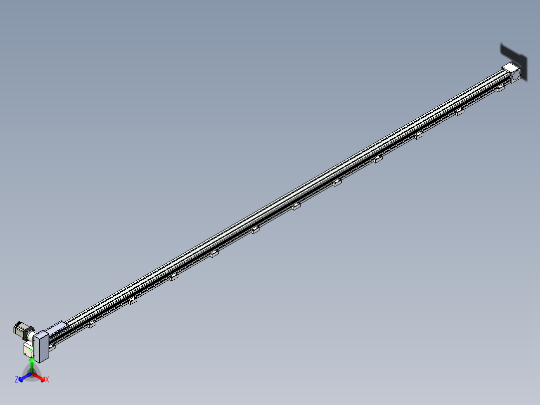 同步带滑台-欧规B8-L88-S4300-L-ZP75-D3-N10主视图