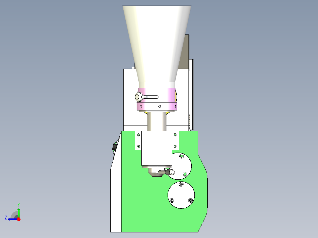 台式饺子机右视图