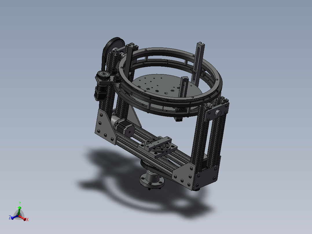 旋转云台三维模型