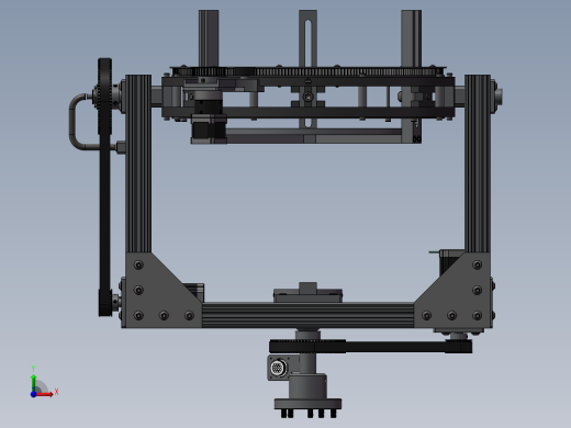 旋转云台三维模型前视缩略图