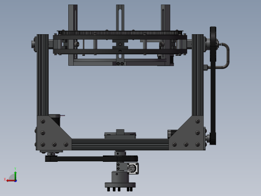 旋转云台三维模型后视缩略图