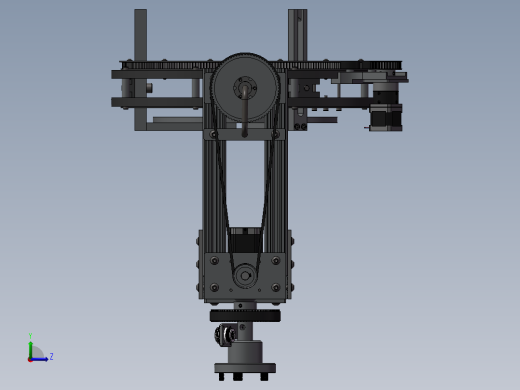 旋转云台三维模型左视缩略图