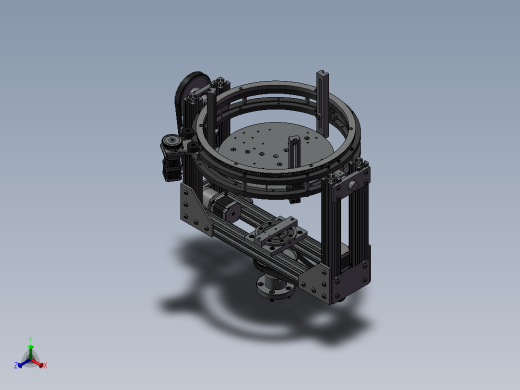 旋转云台三维模型正等轴测缩略图