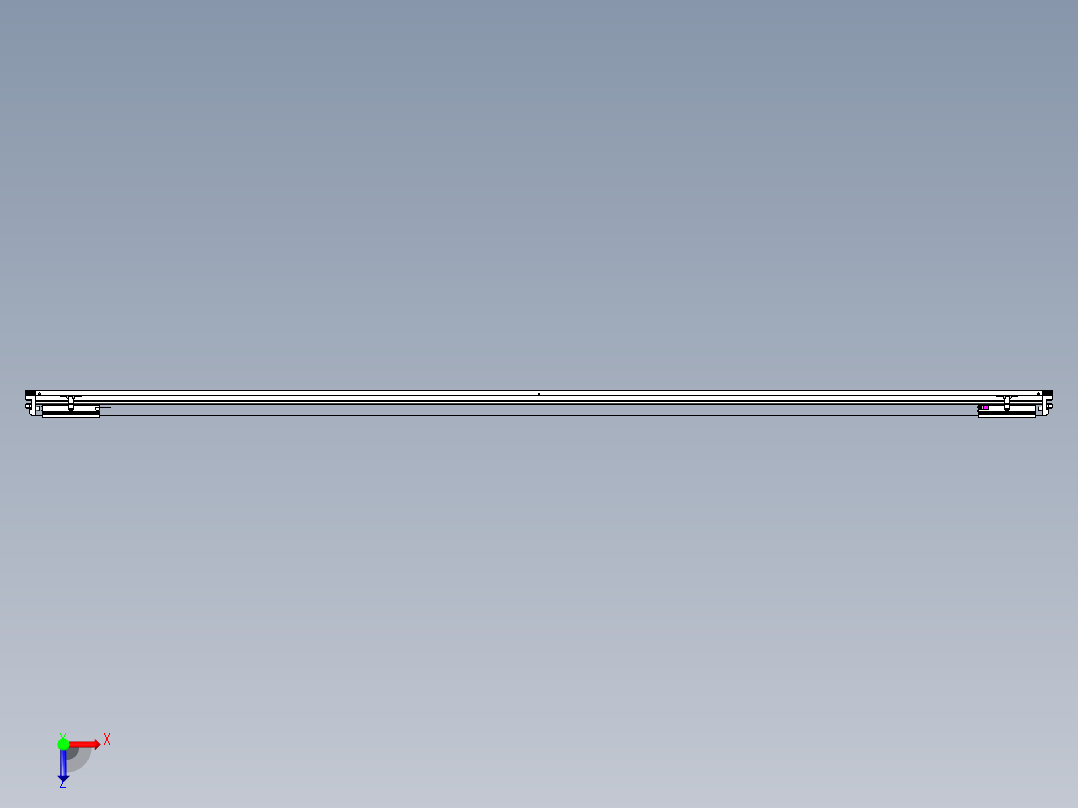 威洛博VL系列直线电机模组-2VL22H3-S3150俯视图