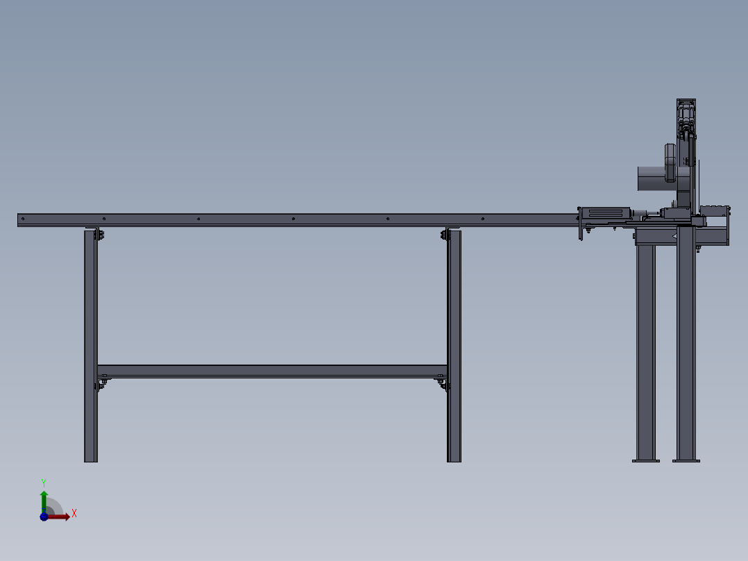 自动切割板机前视图