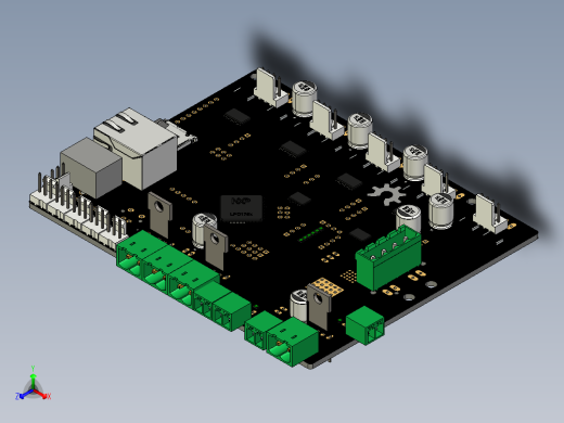 电路板smoothieboard_5xc CREO STP