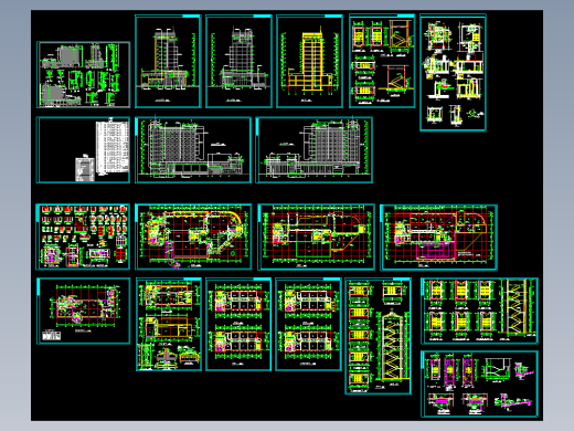银行大楼建筑图