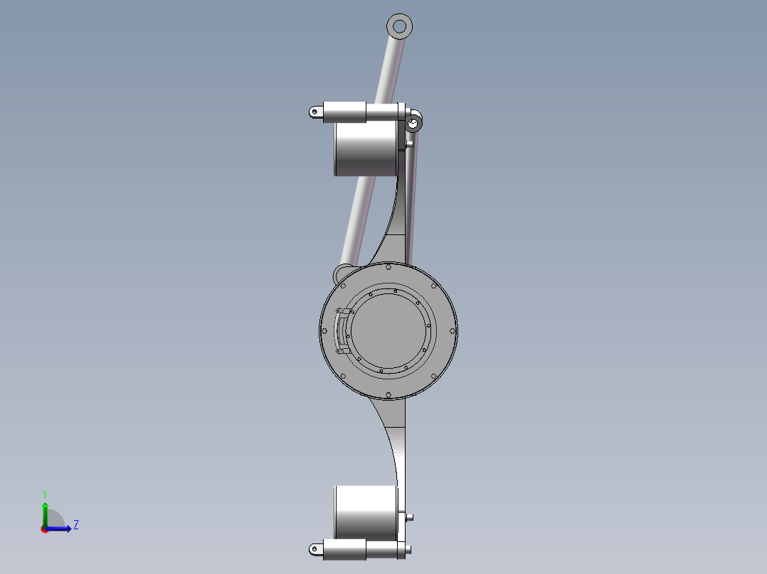 轮边电驱动桥左视图