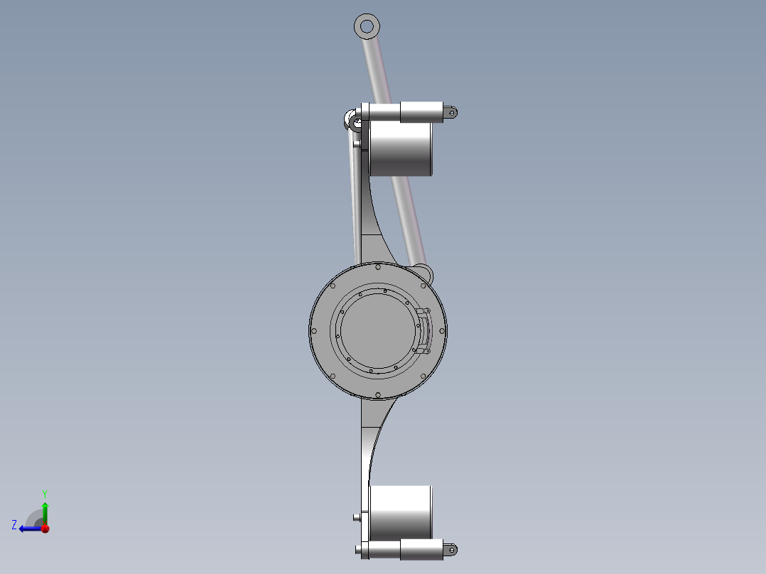 轮边电驱动桥右视图