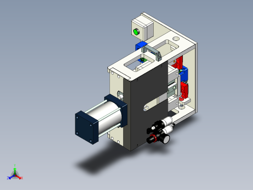 汽车门锁压合机step