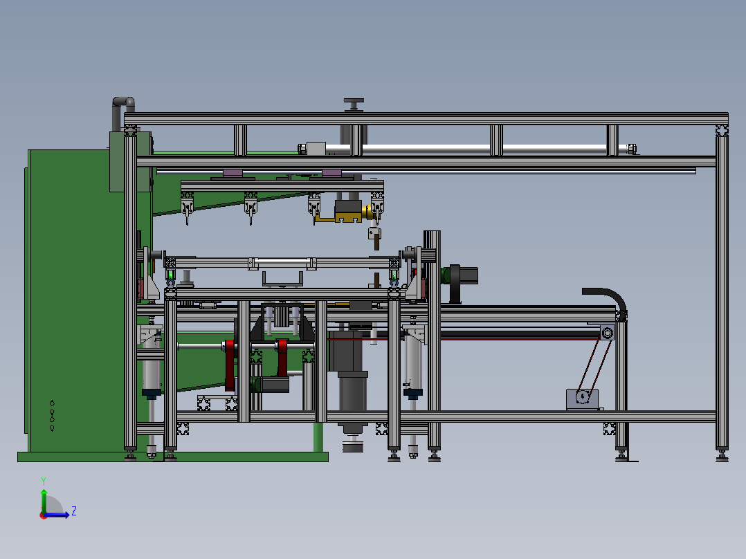 YTZH119移动排焊自动卸料专机左视图