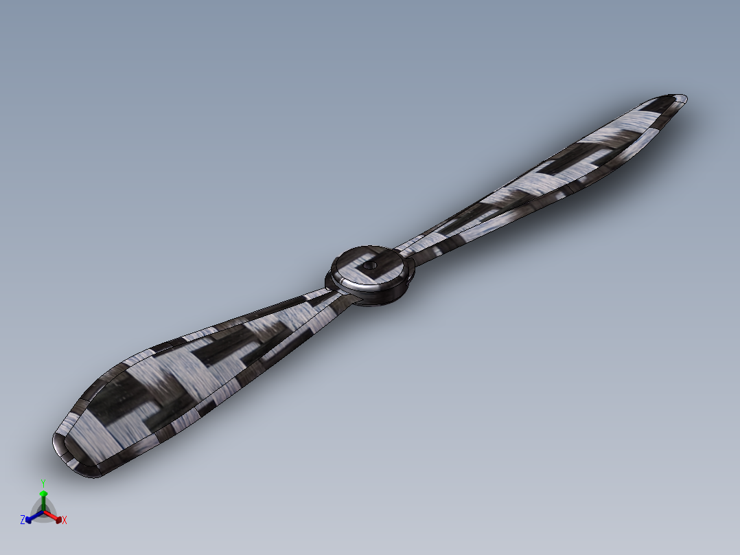 螺旋桨正等轴测图