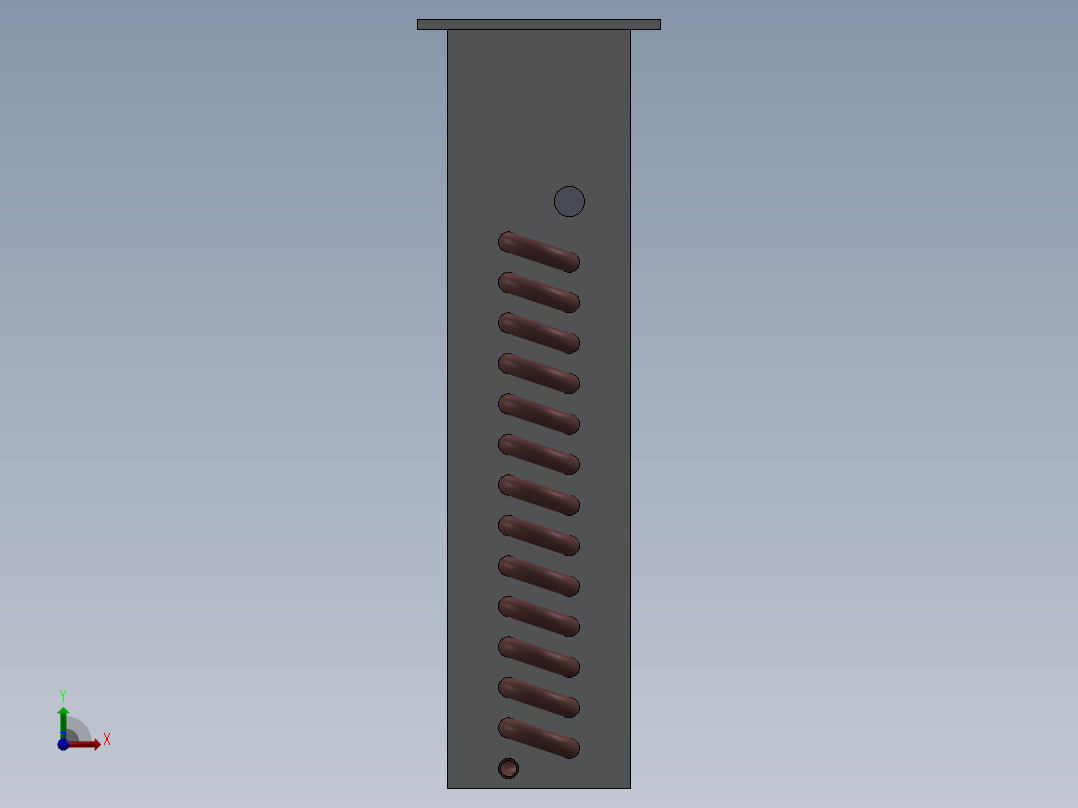 热交换器前视图