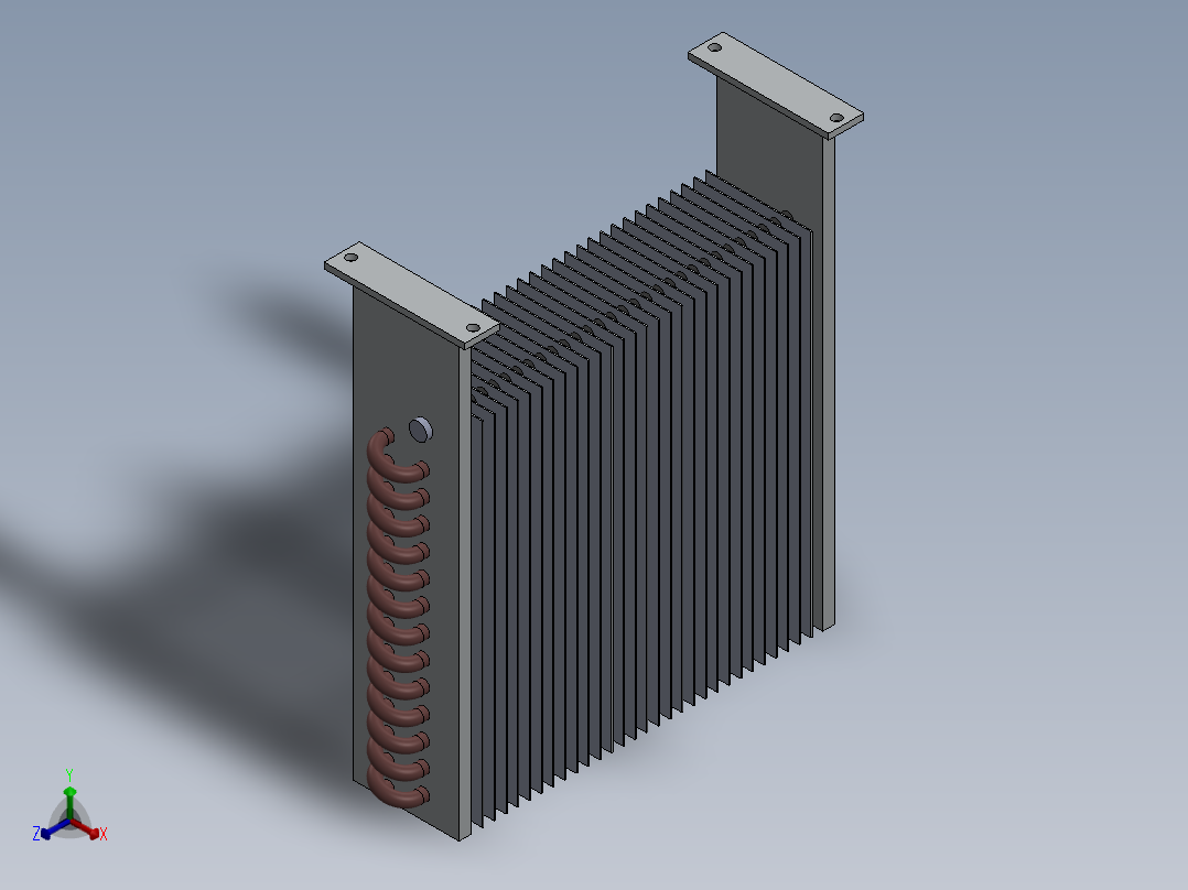热交换器正等轴测图