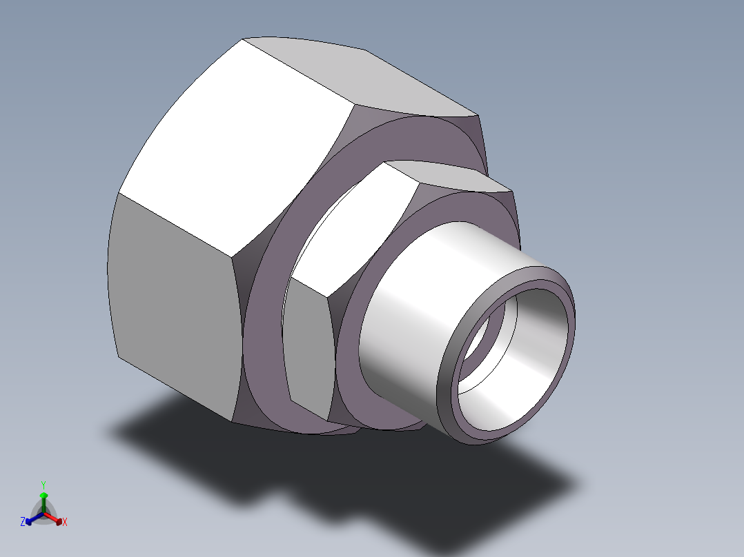 直通变径接头、2C-18-26主视图