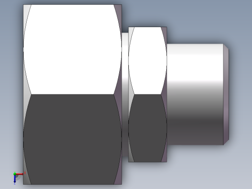 直通变径接头、2C-18-26俯视缩略图