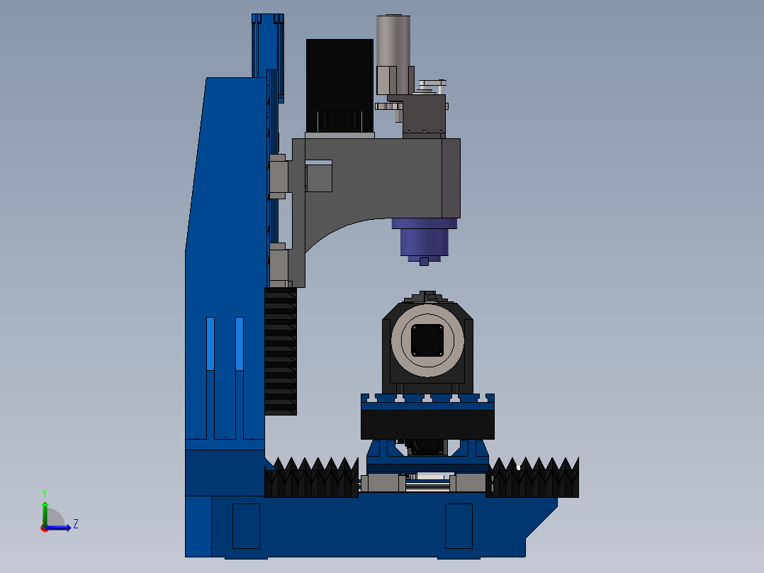 铣床、数控铣床左视图