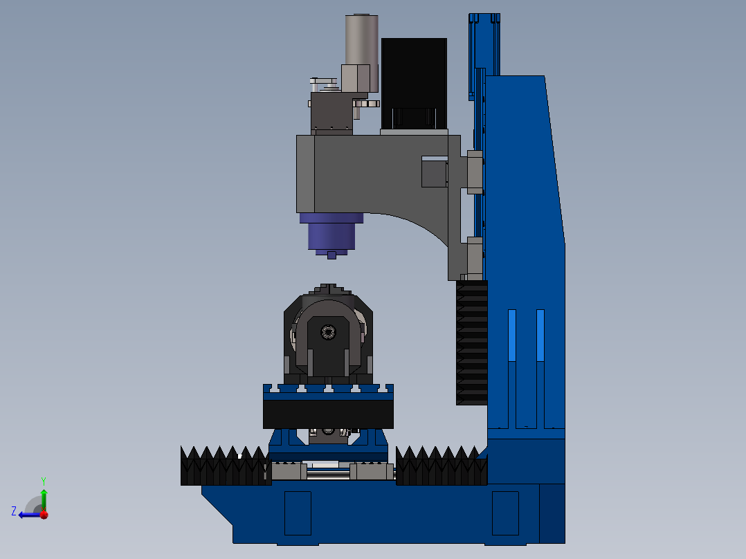 铣床、数控铣床右视图